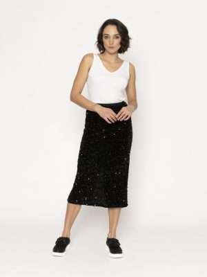 Blacklist Sequin Skirt | Black