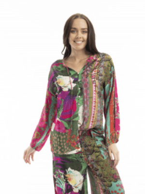 Orientique Digital Blouse | Flora