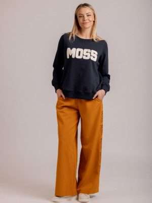 Moss Logo Sweat | Navy