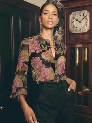 Oncewas Estrella Chiffon Blouse
