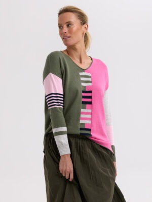 Z&P Ladder Stripe V | Khaki