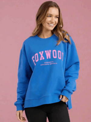 Foxwood Interval Crew | Blue Neon Pink