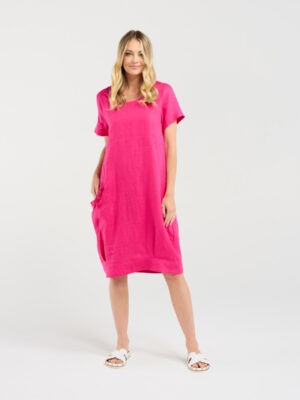 Blackstone Lilian Bubble Dress | Raspberry