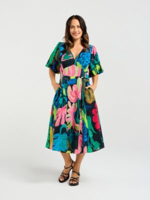 Seduce Olivia Dress | Midnight Fern