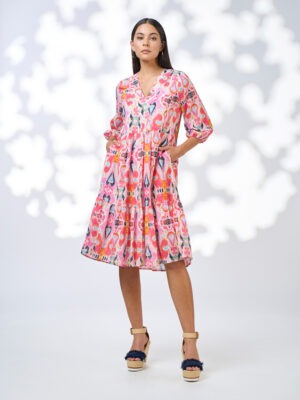 Loobie's Story Solana Dress | Flamingo