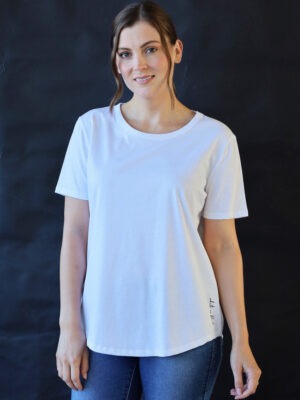 White on Black Must Have SS Top | White