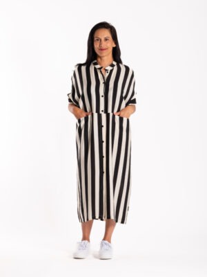 Jellicoe Jayde Dress | Black Stripe