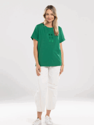 Mi Moso Bow Tee | Green