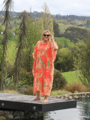 Escape Rosa Dress Kaftan Tie