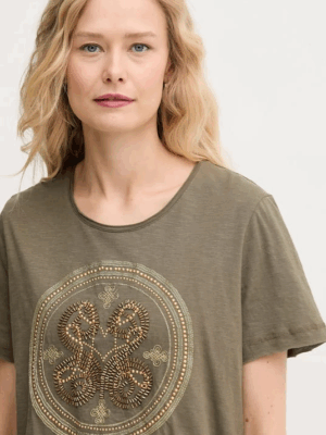 Mos Mosh Zano Embroidery Tee