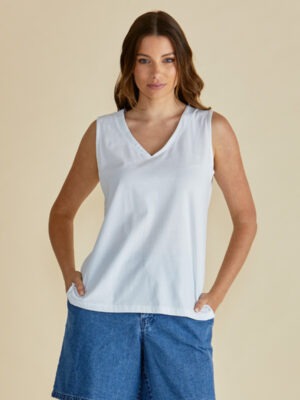 Betty Basic Trinity Tank | White