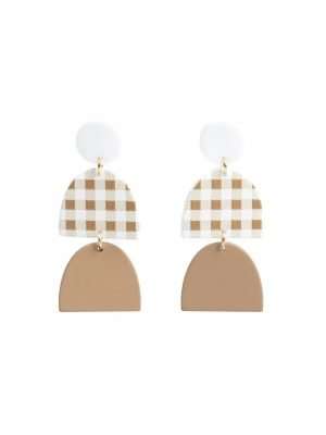 Stilen Caz Checker Earrings