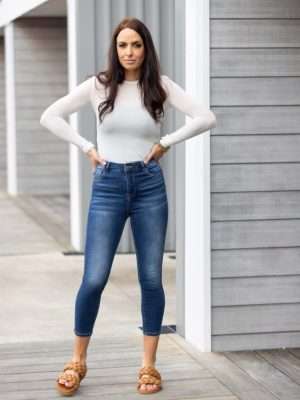 Honey Denim Cormac Dark Blue Highwaisted Jean