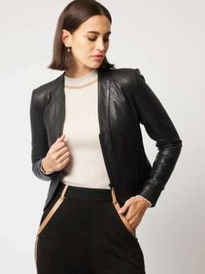 Oncewas Nova Leather Jacket | Black