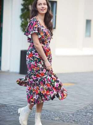 Charlo Faith Dress | Black Print