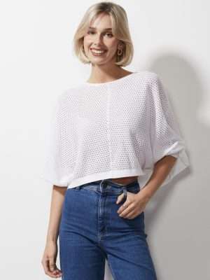 Z & P Holey Shrug | White