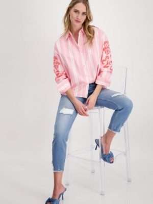 Monari Shirt Collar Blouse | Pink