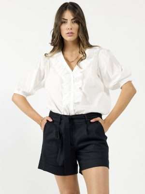Drama Taken Blouse | White