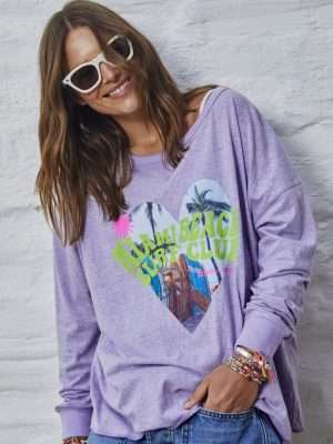 Hammill & Co Miami LS Top | Mauve