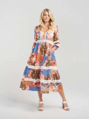 Zafina Skylar Dress | Patchwork