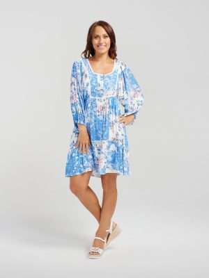Zafina Yasmin Dress | Bright Flora