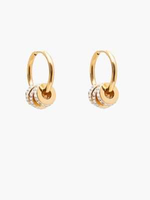 Antler Runaway Hoop Earring | Diamante Rings