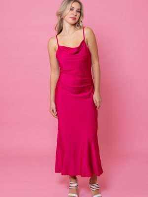 Augustine Blake Dress | Cerise