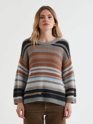 LD & Co Multi Stripe Jumper | Grey