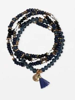 Stella + Gemma Bracelet Set of 4 | Navy