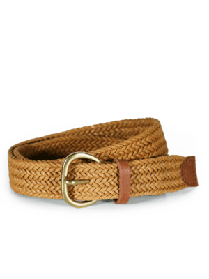 Parisian Vesta Cotton Woven Belt | Tan