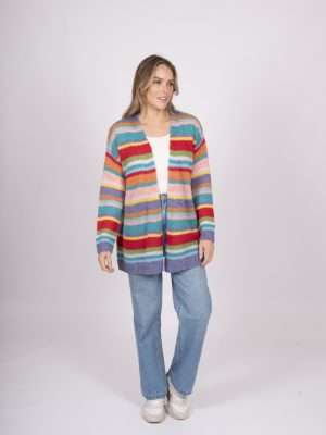 Fields Mohair Cardigan | Stripe