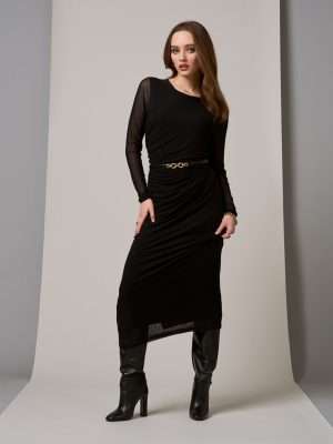 Loobie's Story Aston Crew Dress | Black