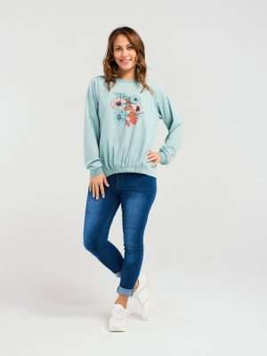 Zafina Marissa Sweat | Light Blue