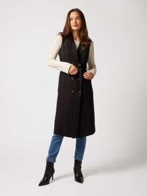 Stella + Gemma Plum Coat Black