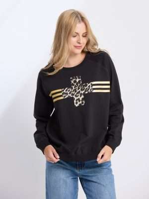 Stella + Gemma Classic Sweat | Black Star