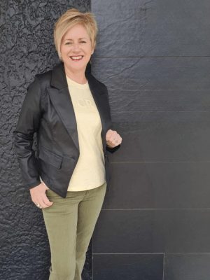 Liverpool Notch Collar Blazer | Black