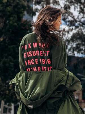 Foxwood Authentic LS Tee | Olive