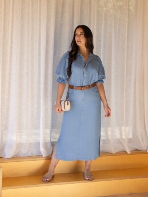Knewe Dual Dress | Light Blue Denim