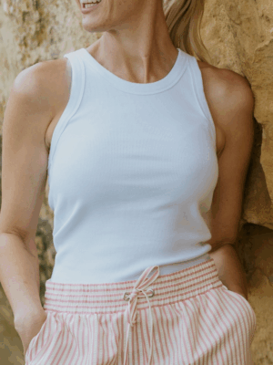 Moke Ede Tank | White