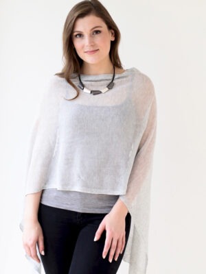 Archer House Poncho | Light Grey