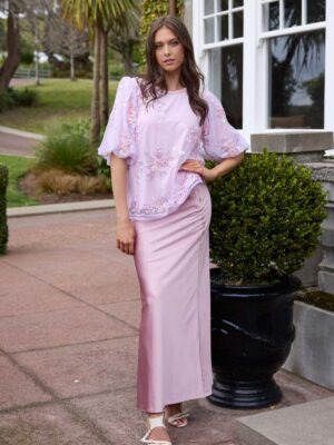 Augustine Nola Maxi Skirt | Blush