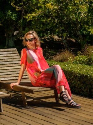 Deeanne Hobbs Menaka Dress | Vibrant Poppies