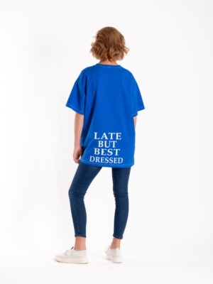 Oversize Box Tee | Late Blue