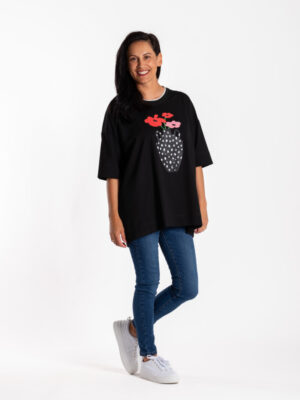 Box Tee Blue Flower Pot