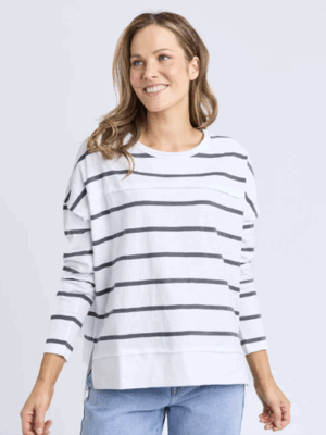 Foxwood Jayne Throw On Top | Stripe