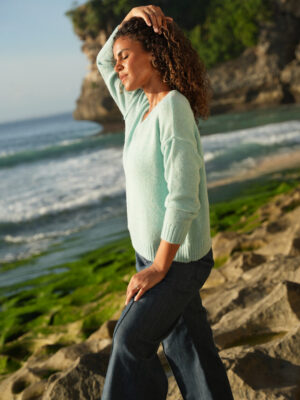 LD & Co Fluffy V | Sea Foam