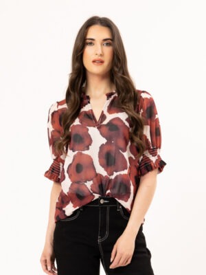 Leila + Luca Movement Blouse | Merlot