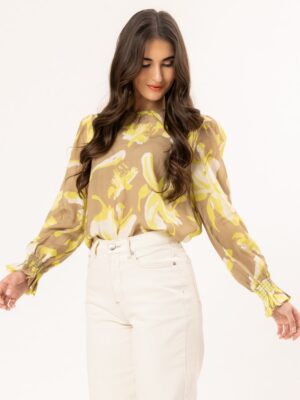 Leila + Luca New York Top | Taupe Lime