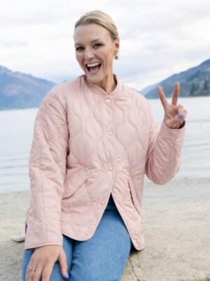 Moke Talei Quilt Bomber | Blush