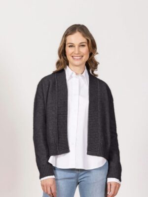 Noble Wilde Bailey Cardigan | Charcoal